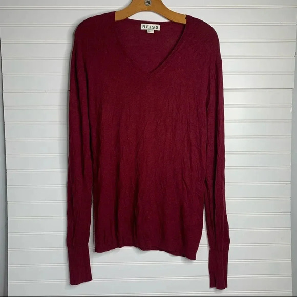 Reiss V Neck Pullover Sweater - Picture 6 of 7